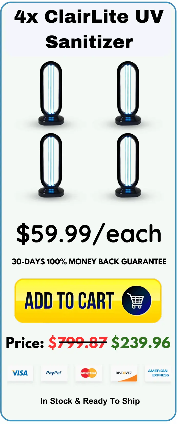 ClairLite UV Sanitizer price 